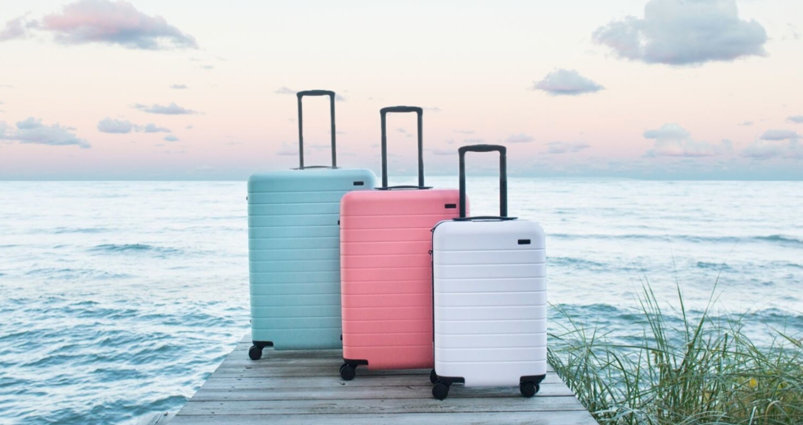 luggage on pier